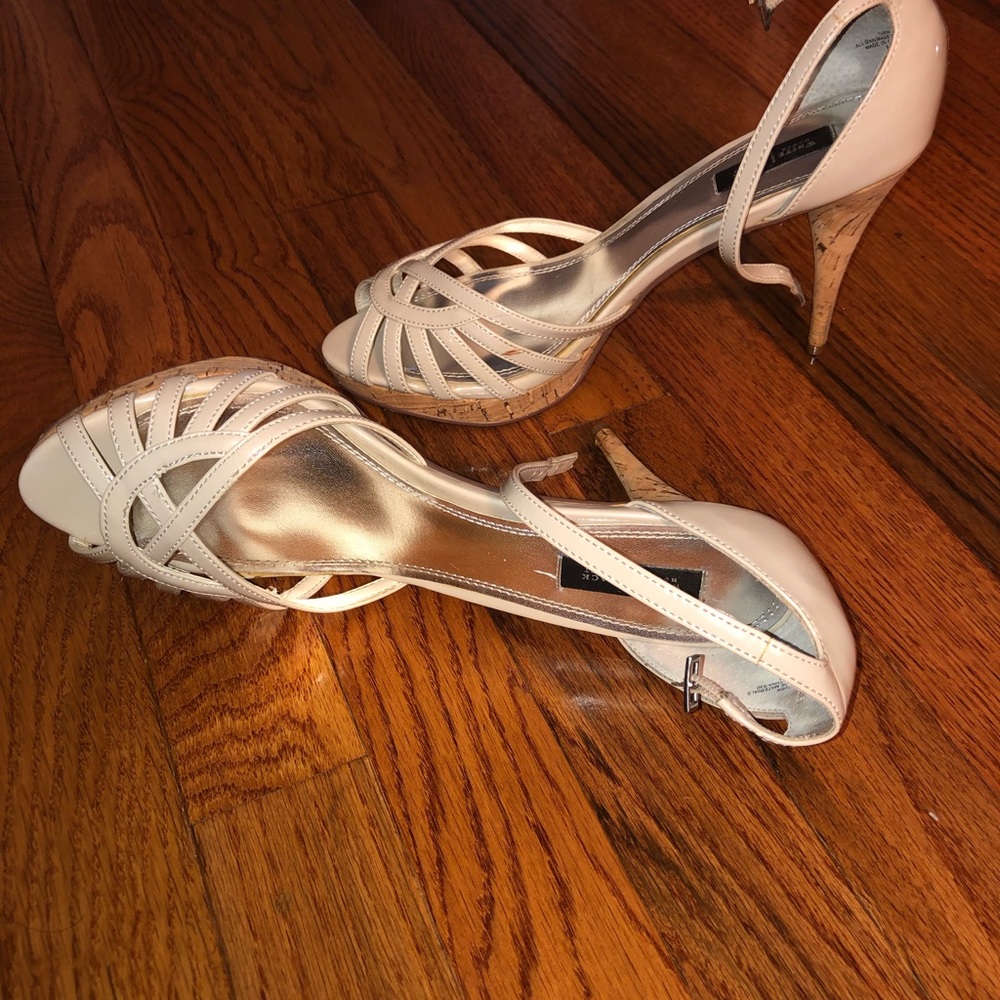 White House black market beige heel